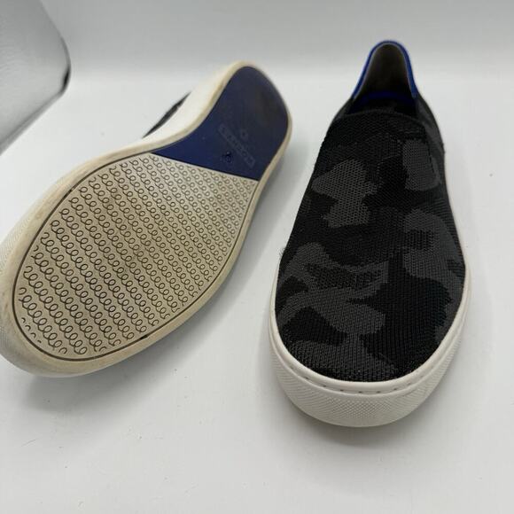 Rothy's Womens The Original Slip On Sneaker Grey Camo Camouflage Sneakers Size 9 - Picture 7 of 8